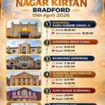 Nagar Kirtan Route on Sunday 19th April, 2026